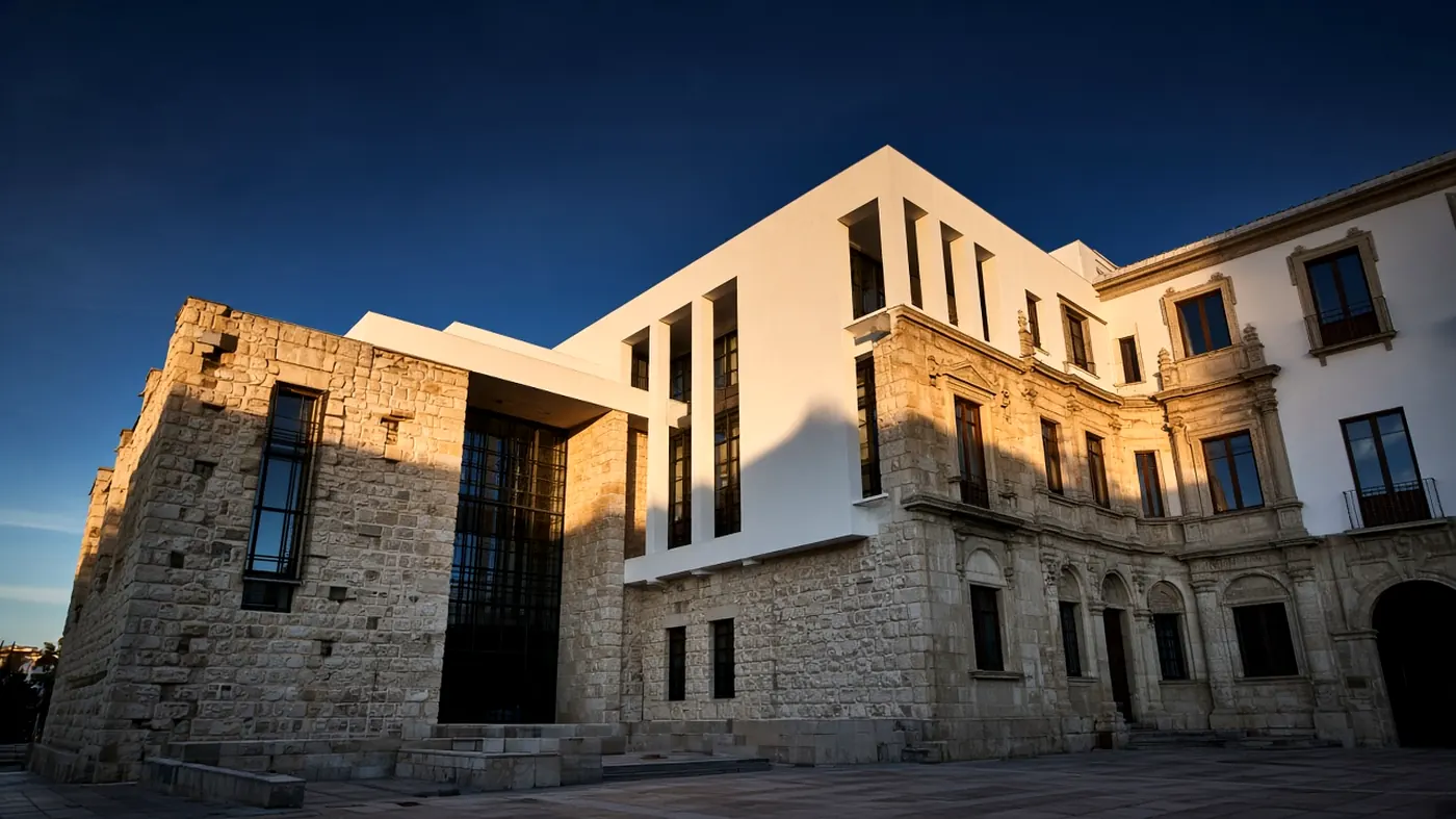 Fachada de edificio rehabilitado en Granada con arquitectura técnica de Borramarq